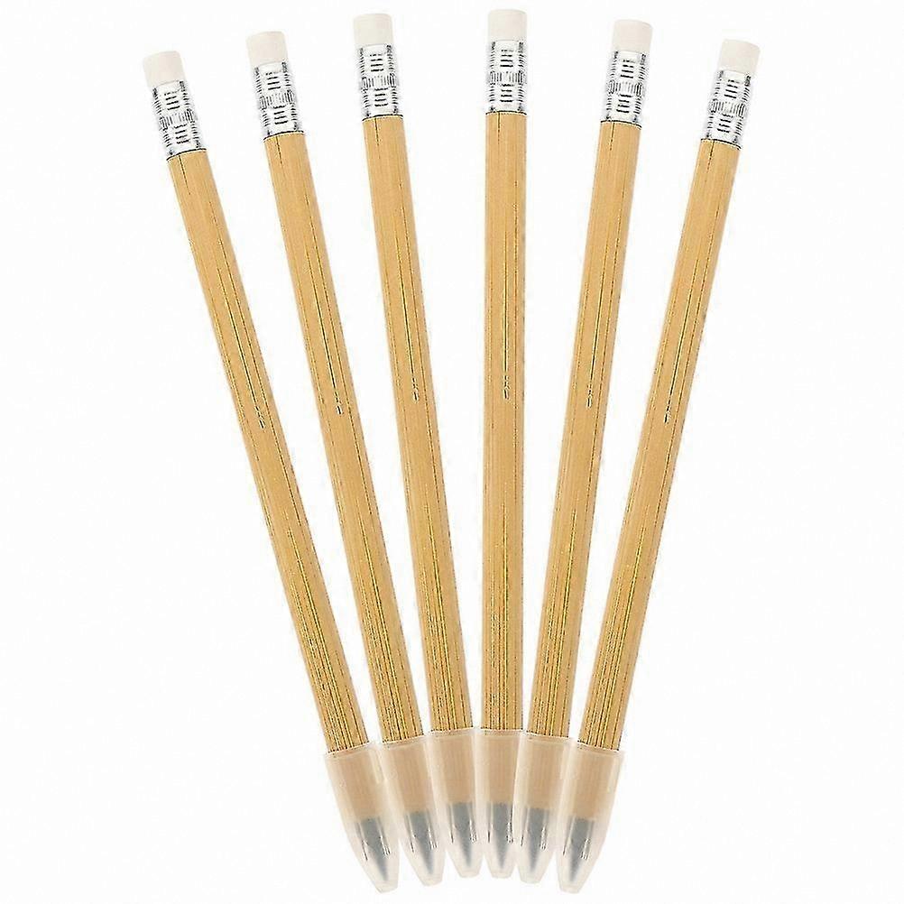 6-Pack Inkless Metallic Pens for Writing Drawing and Drafting Erasable and Refillable Pencils with Smooth Precision