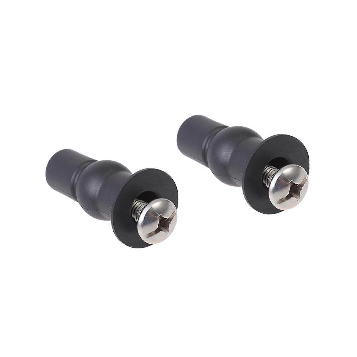 2pcs Toilet Lid Expansion Screws for Standard Toilets – Durable Black Fittings for Easy Installation & Replacement