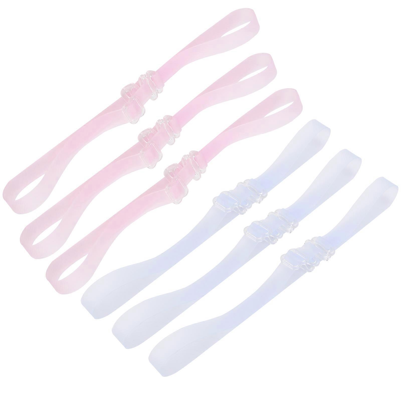 Removable Lingerie Straps Bra Straps Invisible Flat Adjustable 6Pairs Pack