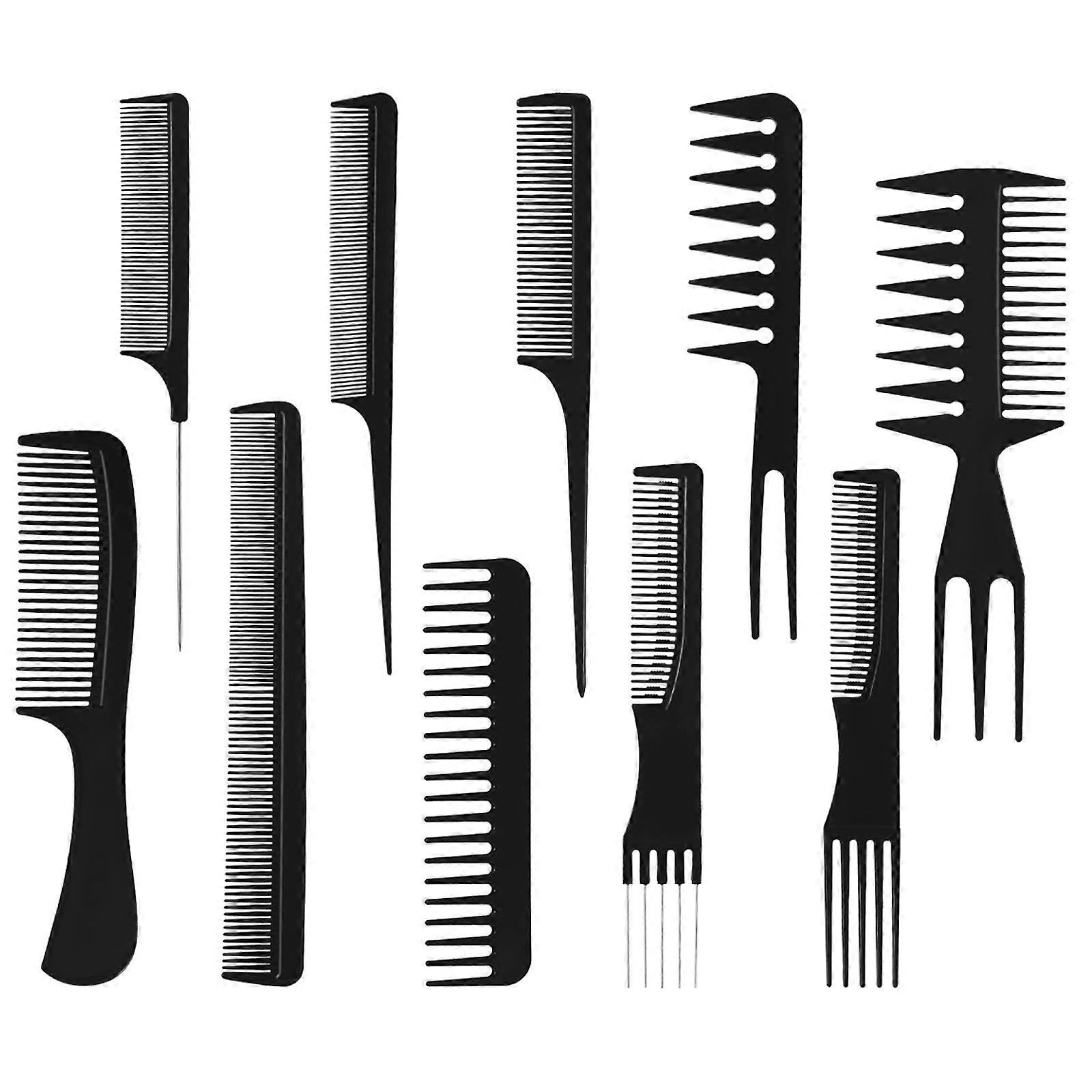 Hair Tools For Styling Professional Barber Combs Set Protecting Hair From Pulling 10Pcs