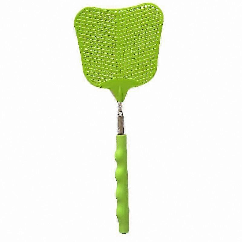 Extendable Fly Swatter with Non-Slip Grip, Durable Pest Control Tool for Home and Kitchen Use, Green