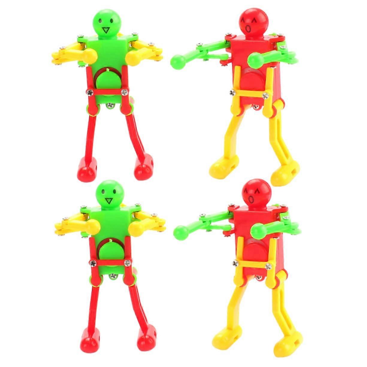 4 Pieces Dance Robot WindUp Robot for Windup for Fun and Entertainment