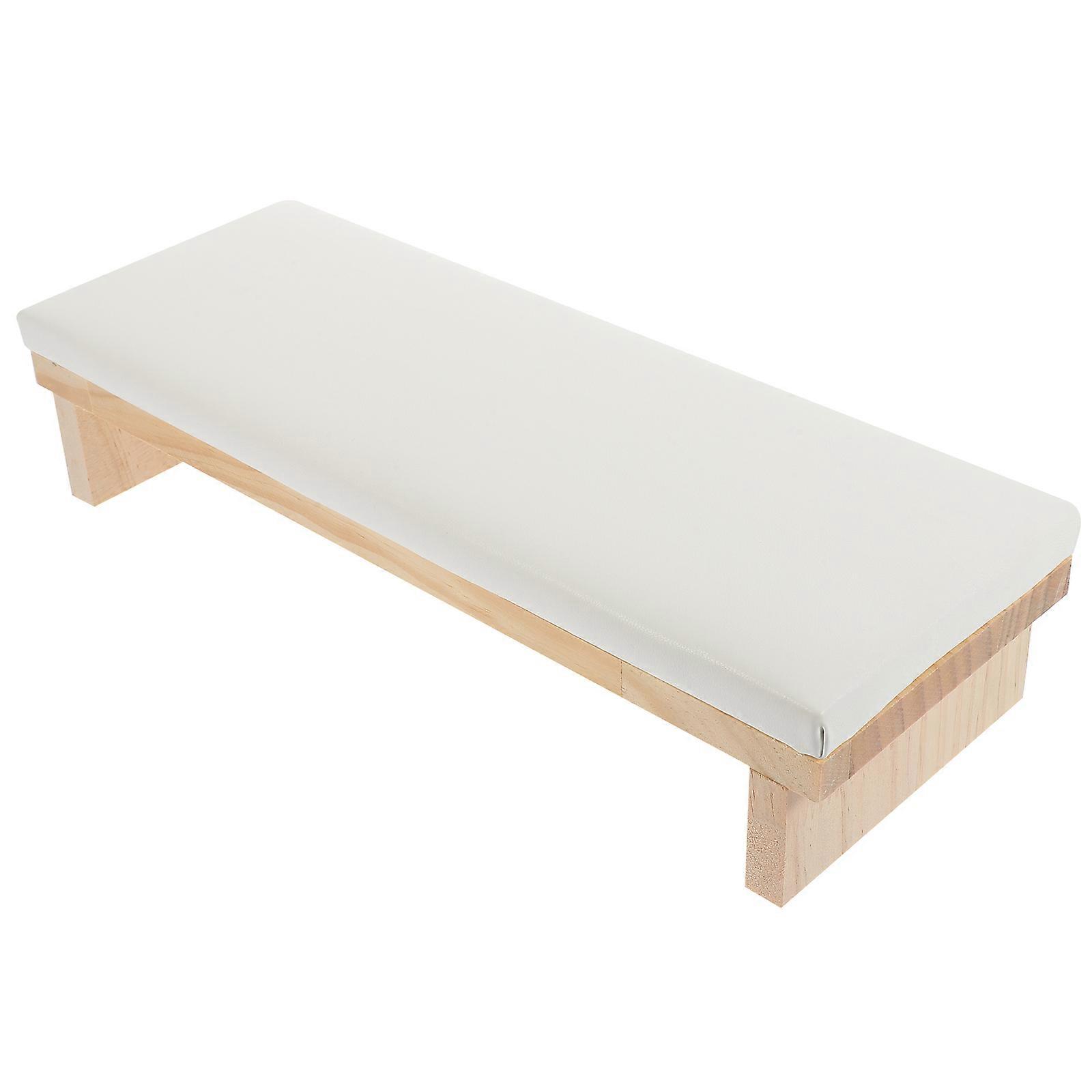 Nail Art Arm Rest with Soft Sponge for Comfortable Manicure at Home White