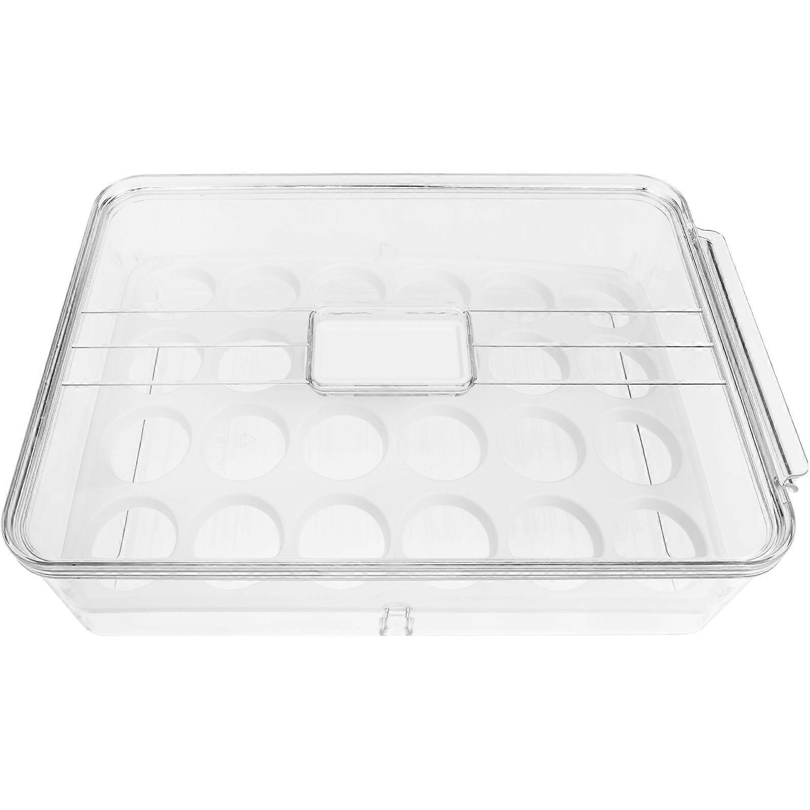 Refrigerator Egg Container Preservation Box Household Users Refrigerator Use Large Capacity Anti-Collision 1Set