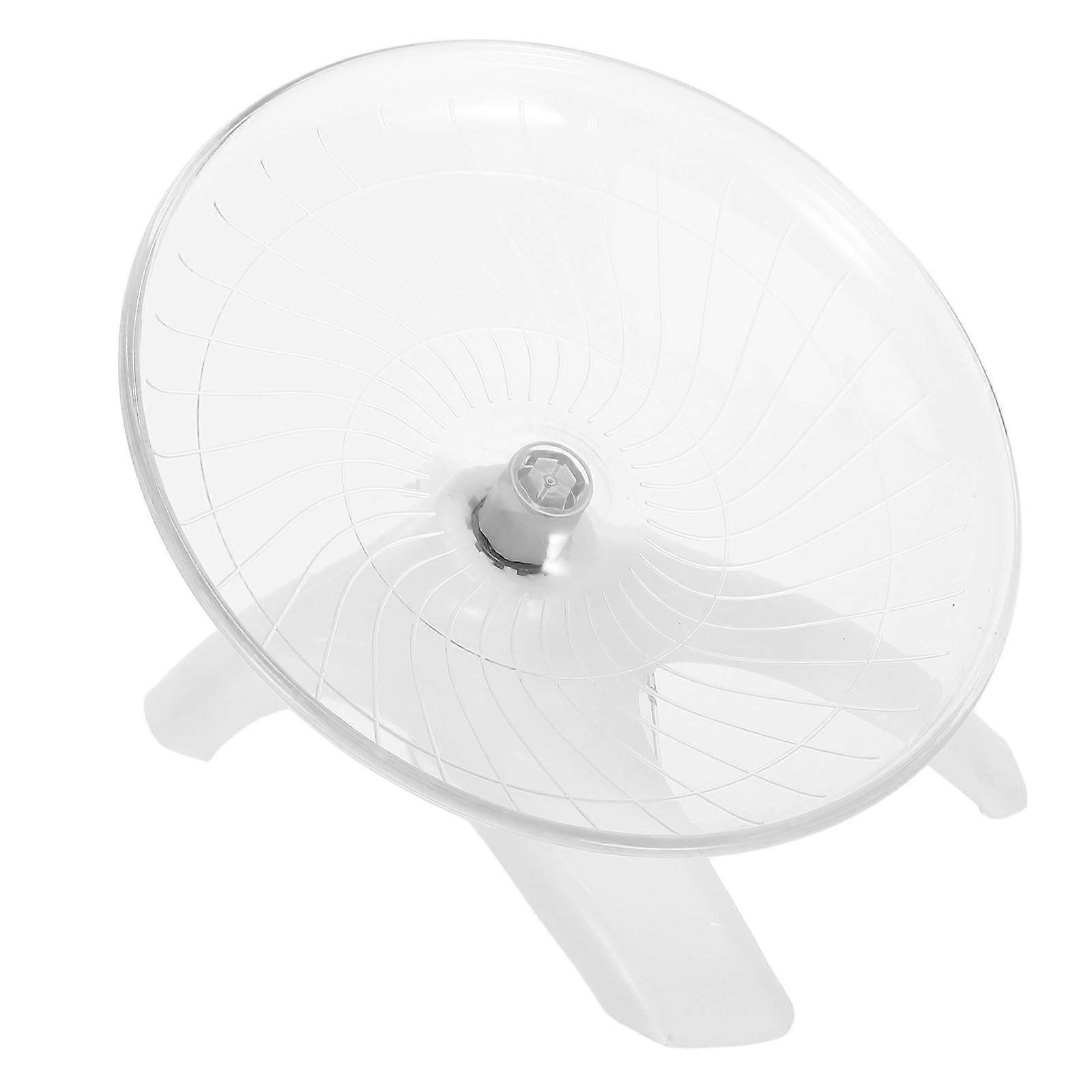 Hamster Exercise Wheel 2pcs Plastic Running Saucer Spinner Sports Wheel for Small Pets Guinea Pig Gerbils Chinchillas