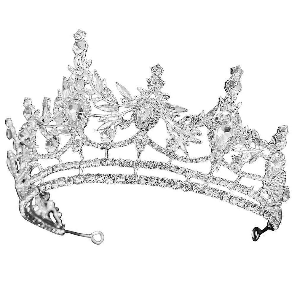 Luxury Rhinestone Crown for Bar Mitzvah Decorations Silver Color Lightweight and Comfortable Fit