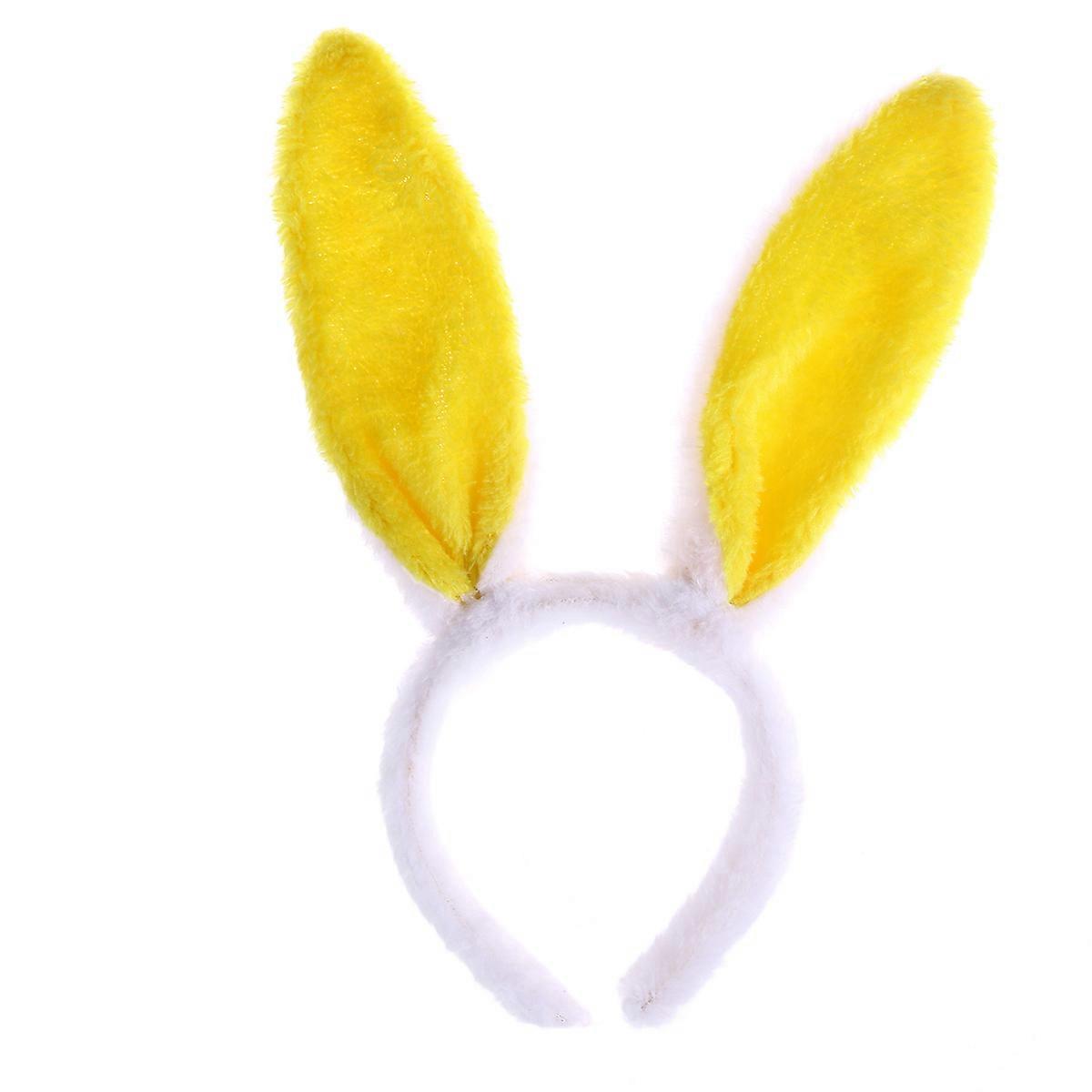 Bunny Ears Headband Plush Design Comfortable Wear Holiday Parties Suitable for Infants Toddlers Teens Adults 1Pack