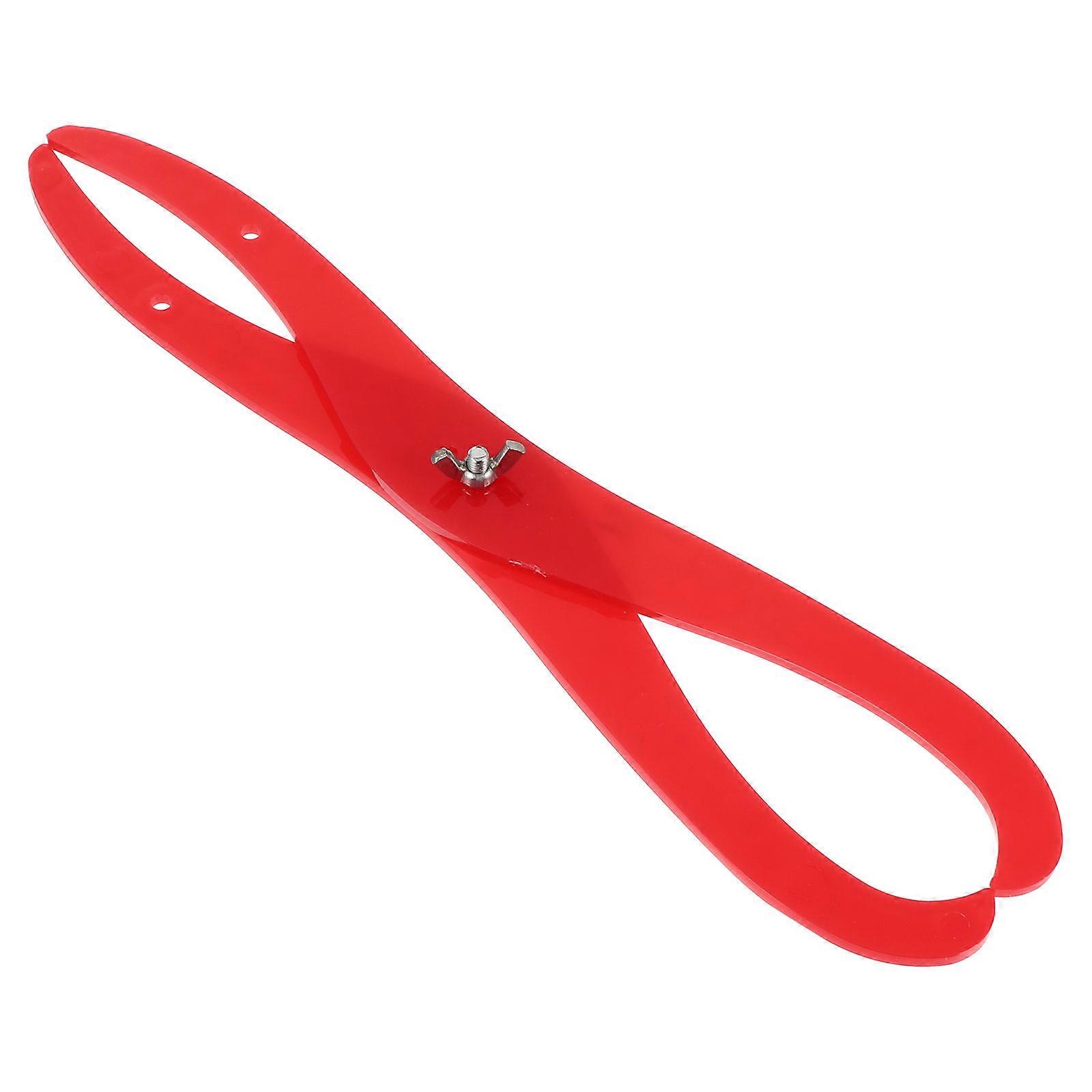 Red Plastic Caliper for Clay Sculpture Measuring Use Durable and Practical Pottery Tool 6.5 inches