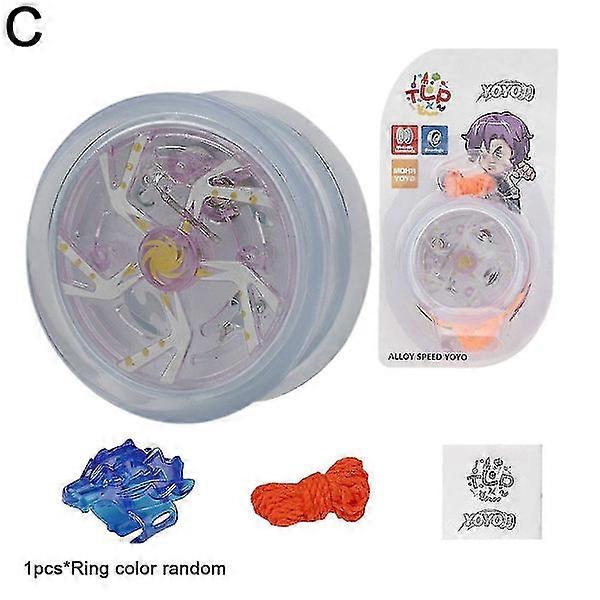 Colorful Children's Magic LED Yoyo Toy Automatic Yoyoball Recovery Flashing Toys with Rotating Rope.