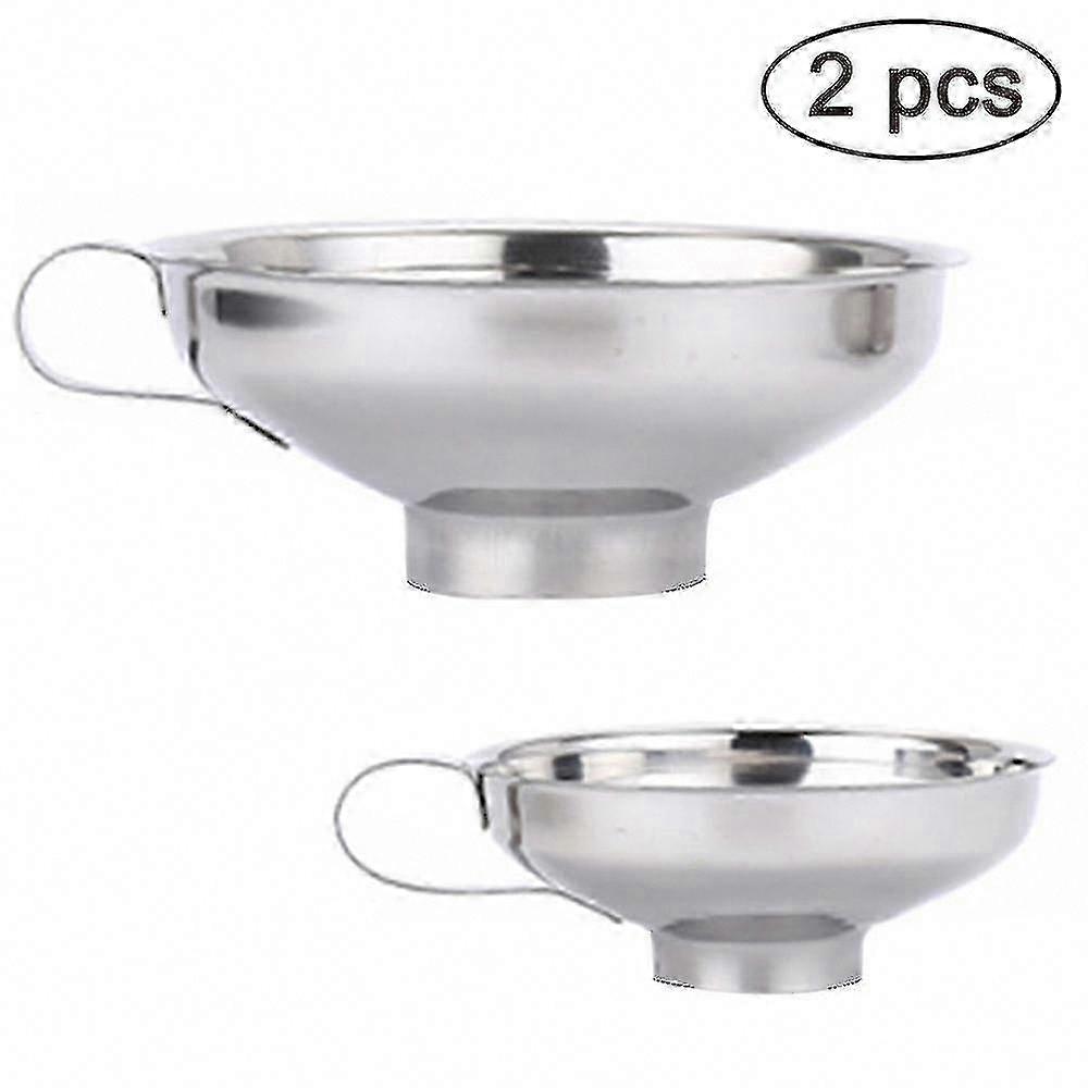 2 Pcs Stainless Steel Jam Funnel Kitchen Tools