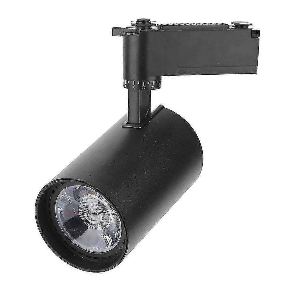 Adjustable 30W LED Track Light Lamp for Showroom & Store - Natural Lighting 4000K Black Fixture for Enhanced Display & Illumination
