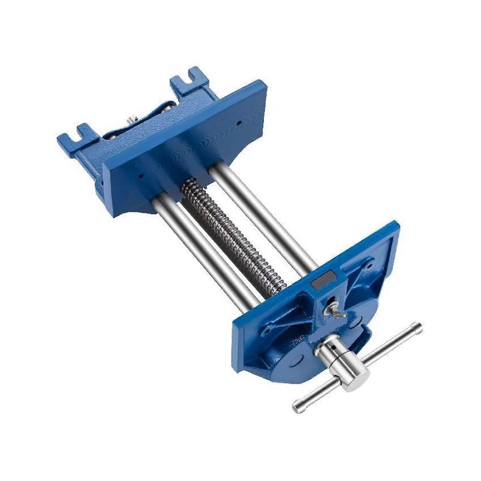 Woodworking Vise Bench Clamp With Guide Rods And Lever, 22.9 Cm / 9 In Jaw, Front Screw, Metal Clip, Solid And Stable