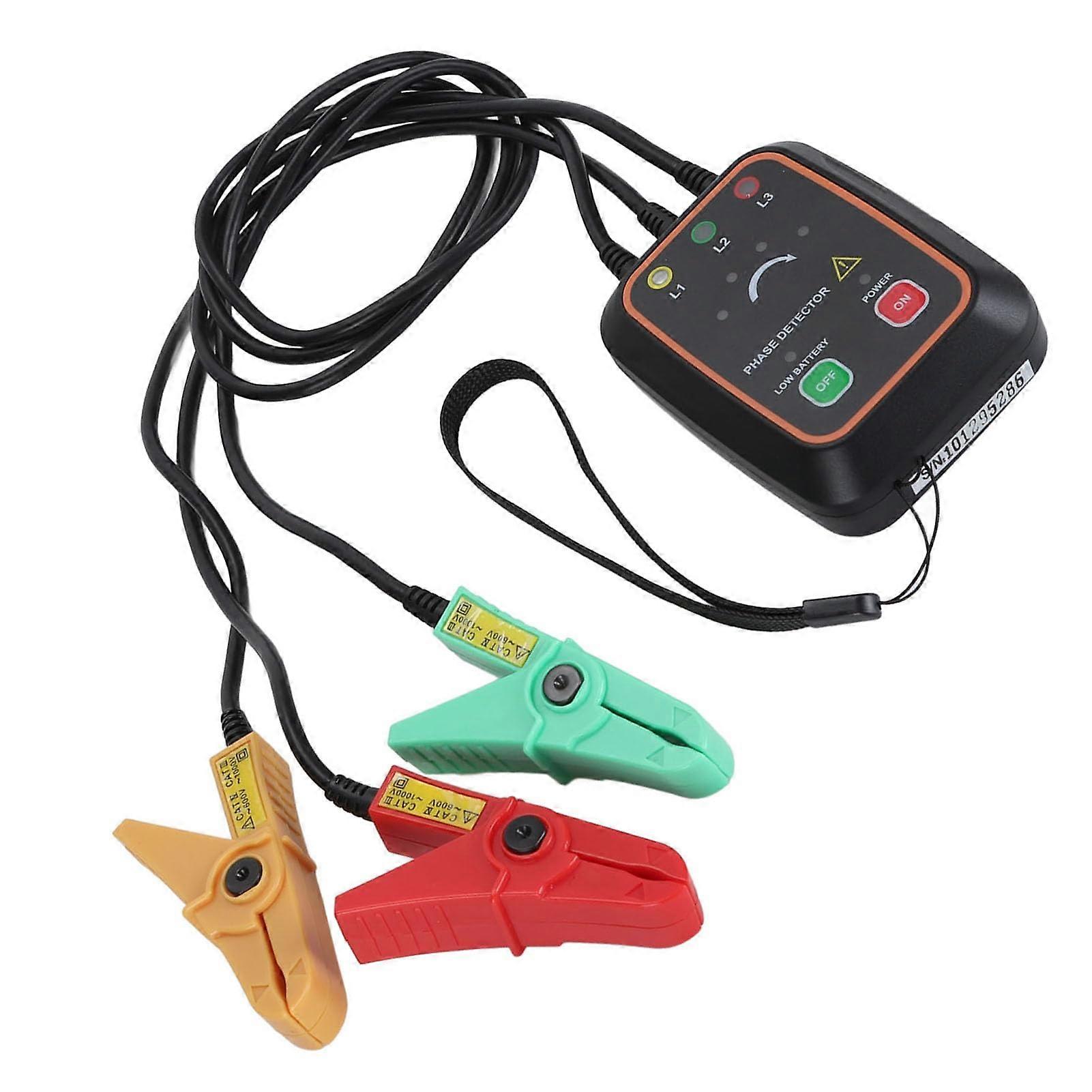 Phase Sequence Detector, 3 Phase Sequence Rotation Tester, NonContact