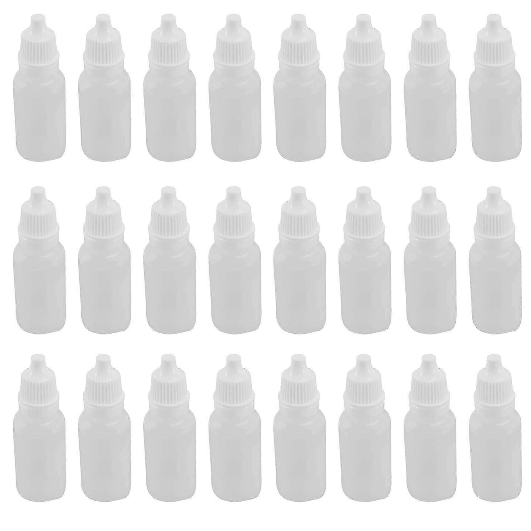 100 sztuk 15 ml wyciskane butelki z zakraplaczem - zestaw zakraplacza do oczu wielokrotnego napełniania do oczu do olejków eterycznych, projektów DIY i nie tylko
