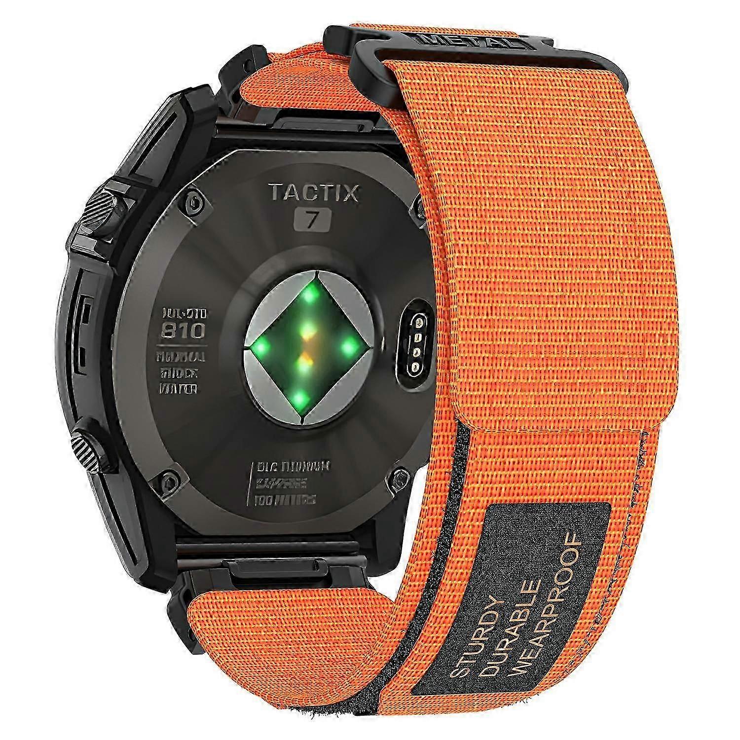 Type C For Garmin Tactix 7 Pro/Fenix 7X/6X Pro/5X Plus Watch Band 26mm Nylon Wrist Strap