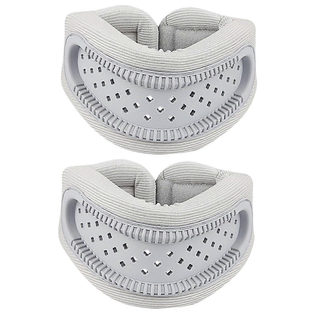 Pack of 2 Cervical Pulling Device for Neck Pain, Soft Neck Fixation, Grey X 2