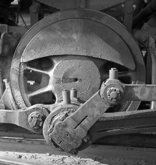 Steam train wheel Poster
