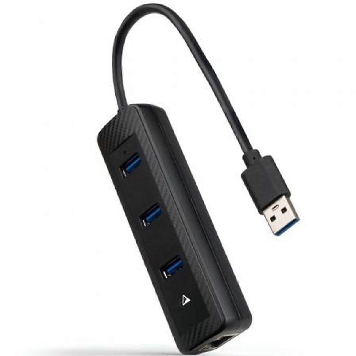 USB-hub NANOCABLE 10.16.4604 Zwart