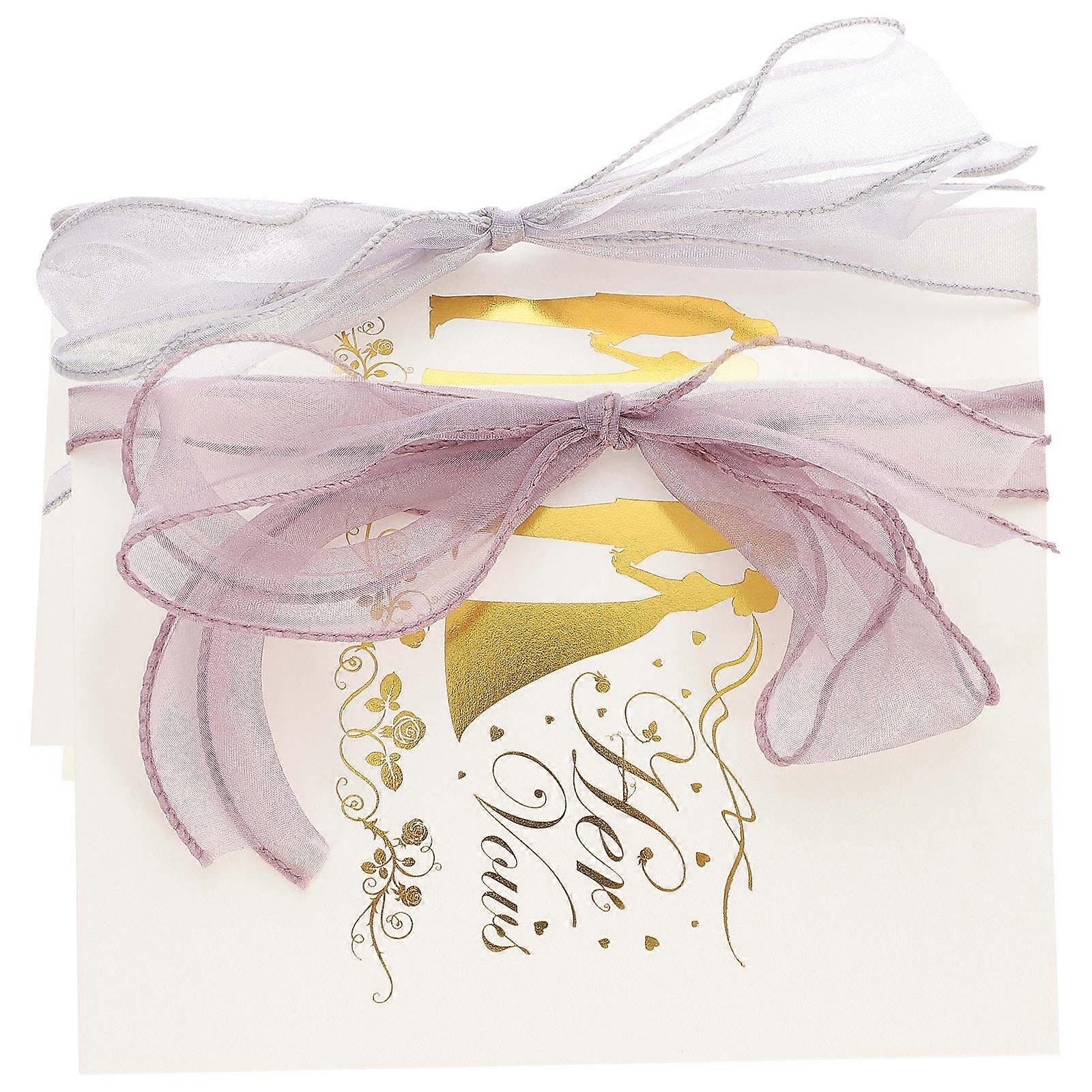 Wedding Oath Cards 2Pack Assorted Color Rectangular Keepsake Wedding Vows for Bridal Shower Events