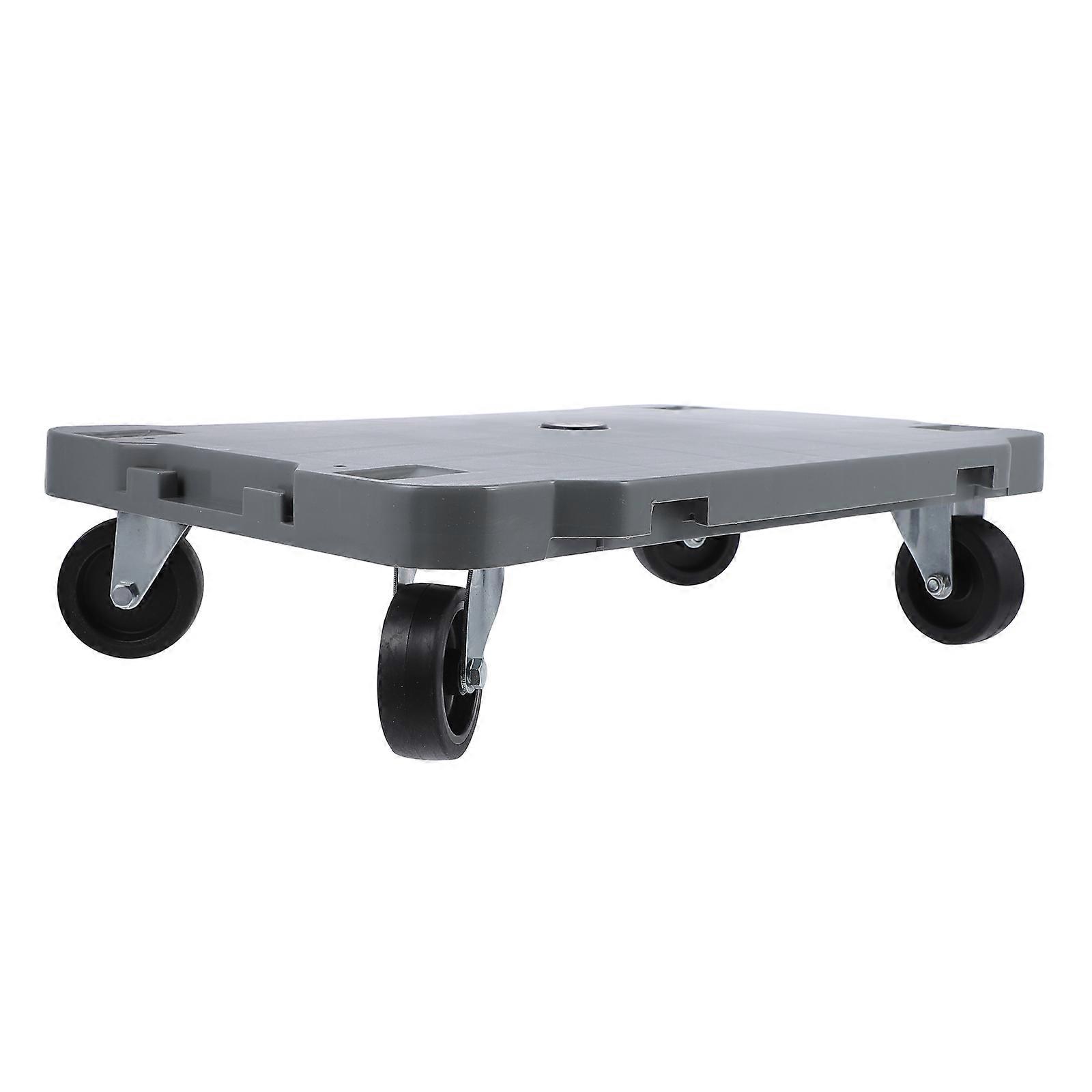 Moving Cart With Wheels Flat Design For Groceries Light Grey 16.51X11.40X3.93In Foldable 1Set