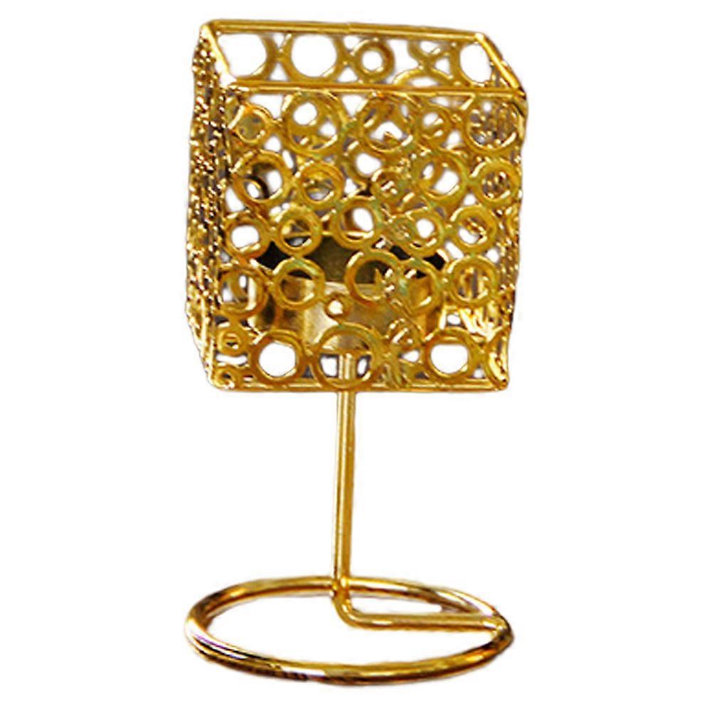Simple Modeling Candlestick Holder For Bedroom Decoration In Golden Color With Practical Features 1Set