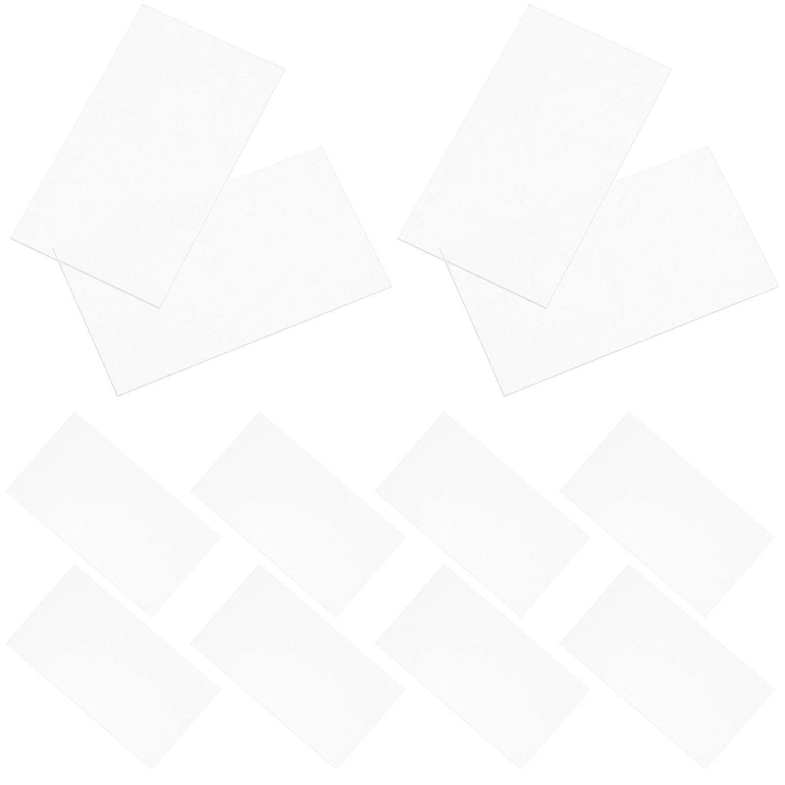 Acrylic Name Place Cards for Wedding and Party Use Paintable Transparent Signs with Smooth Edges 20 pcs