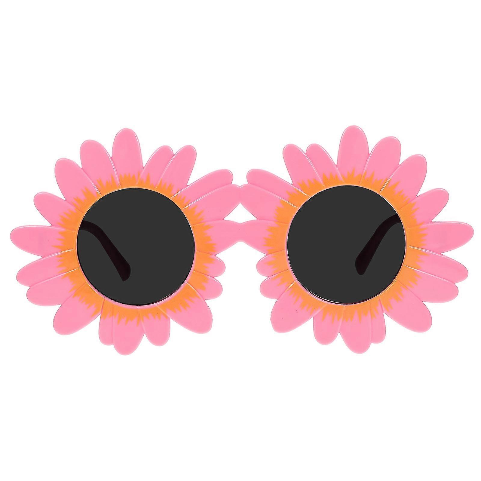Delicate Childrens Sunglasses Sunflower Design Party Use Sturdy Structure 1 Pair