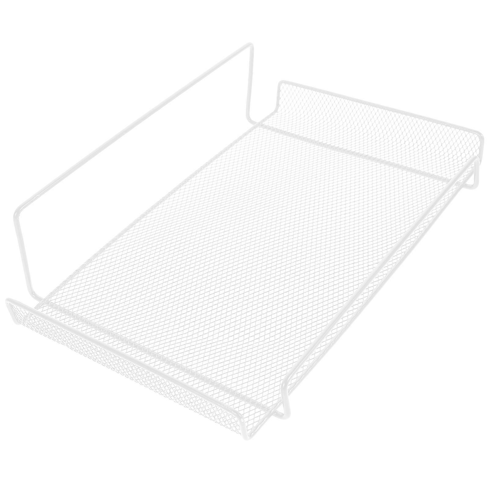 Wall Mount Router Holder White Iron Material for Storage Use and Sturdy 7.87x4.72x2.95 Inches
