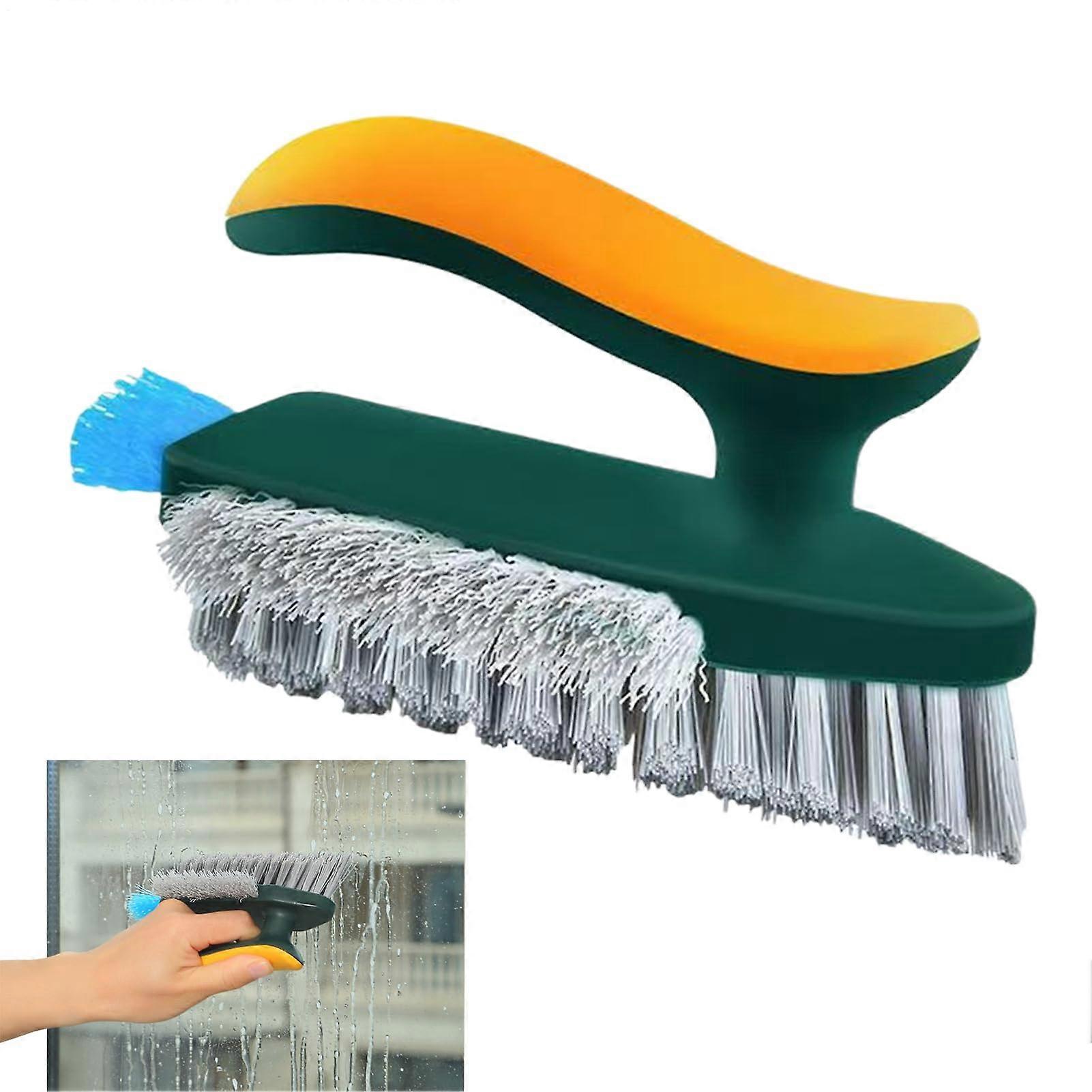 Brushes for cleaning gaps – Window track cleaner  Ergonomic multifunctional brush for floors, fans, sinks, bathtubs, greenery