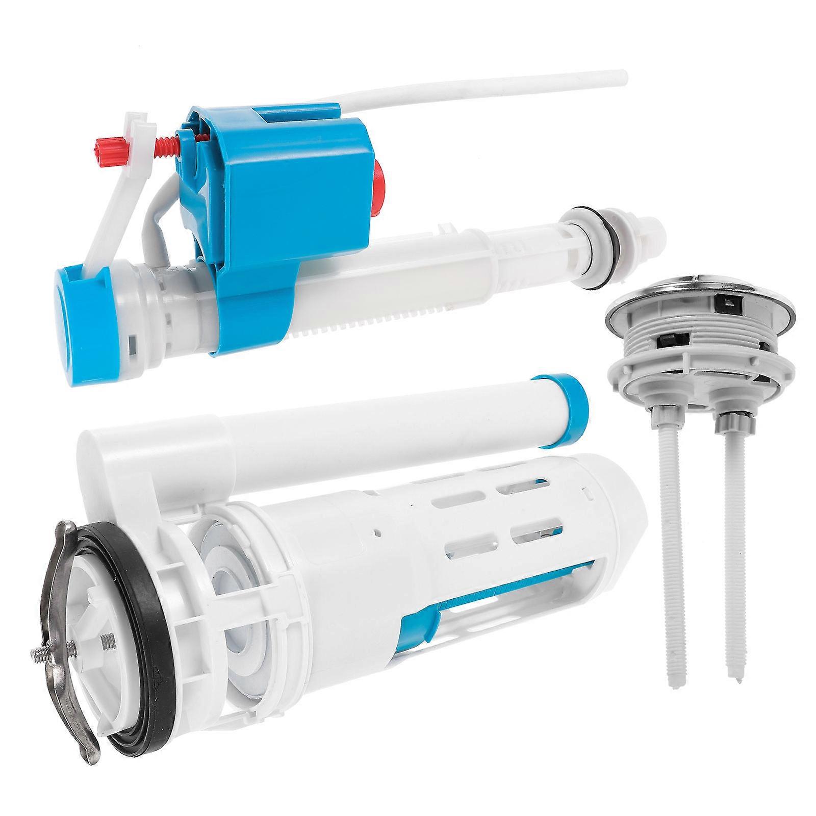 Blue Toilet Tank Repair Kit with Adjustable Water-saving Valve for Home PP Bathroom Supplies