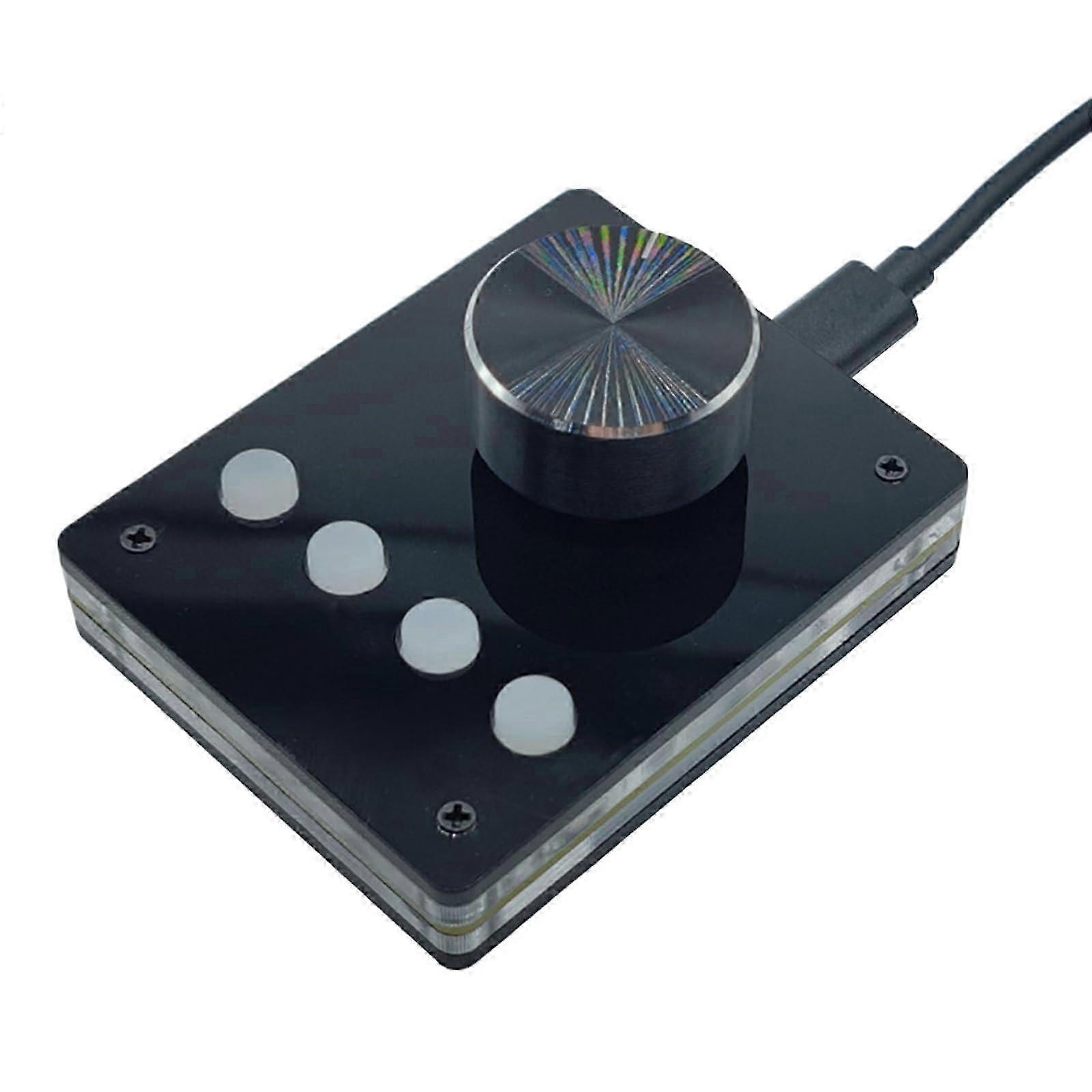 USB Volume Adjustment Button Volume Control Keyboards PC Sound USB Volume Control Multimedia Controller USB Adapter Small white button