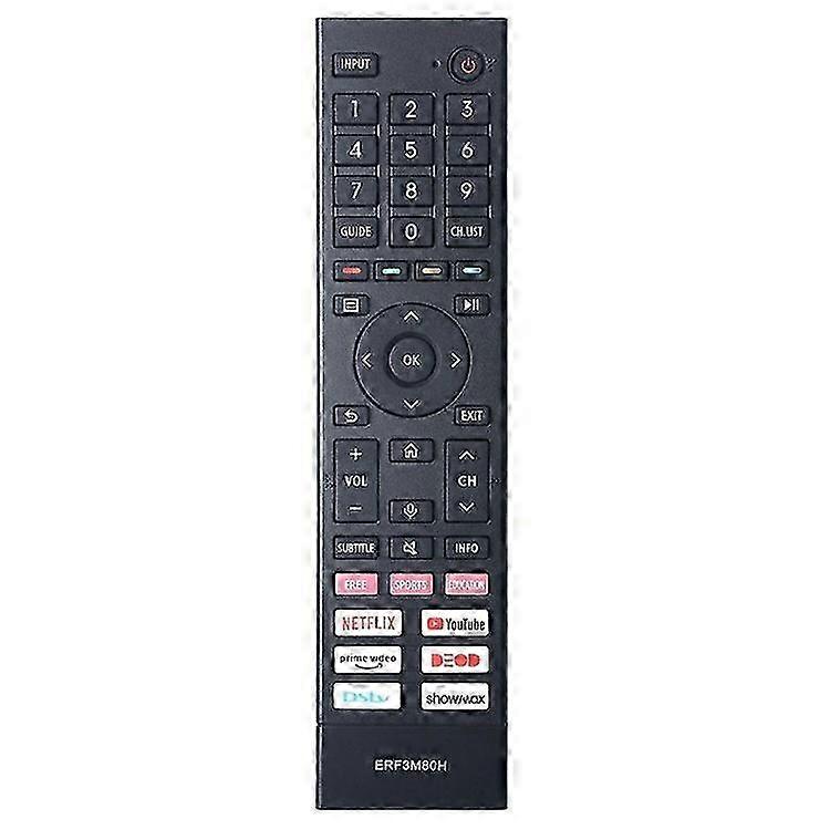 2025 ERF3M80H Remote Control Compatible For Hisense TV Replacement ABS Handheld Controller