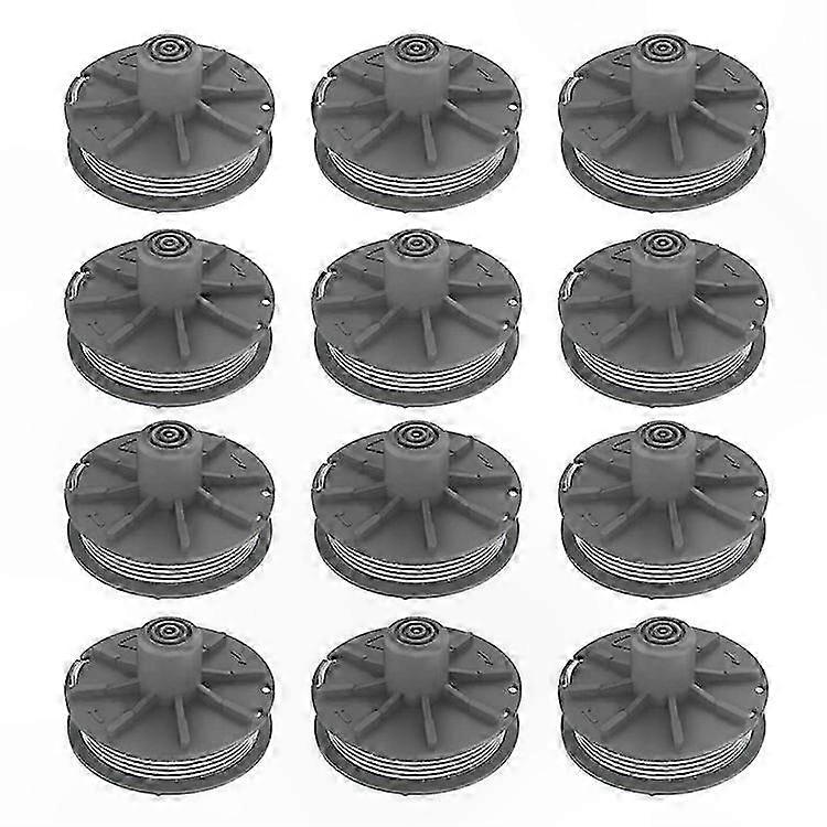 12-Pack Replacement Spools for 5307-20 Lawn Mower Wire Reels, Compatible with GARDENA