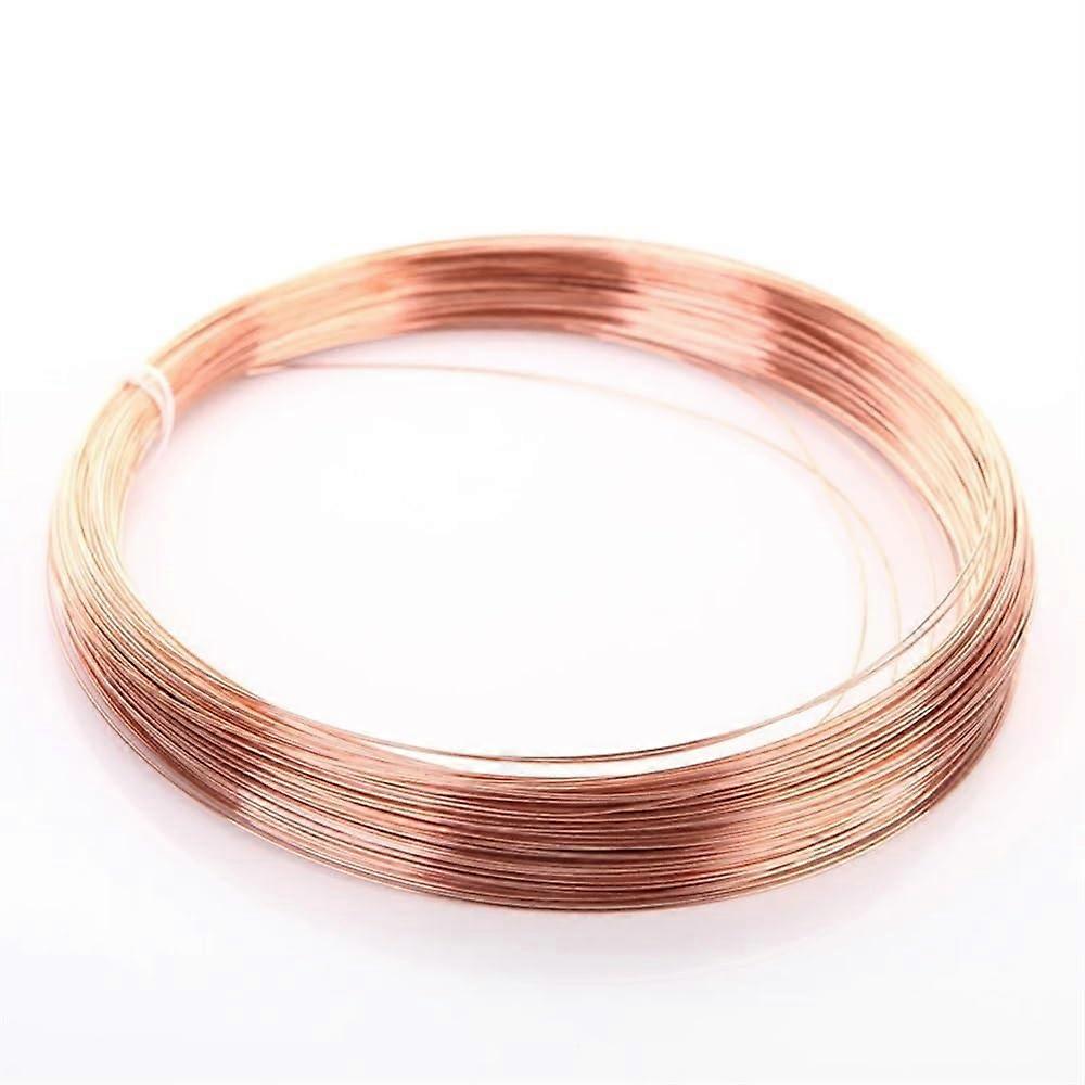 T2 Pure Copper Wire 1Pc Red Copper Solid Conductive Wire OD 2mm X 3m Multiple Diameters 0.25mm