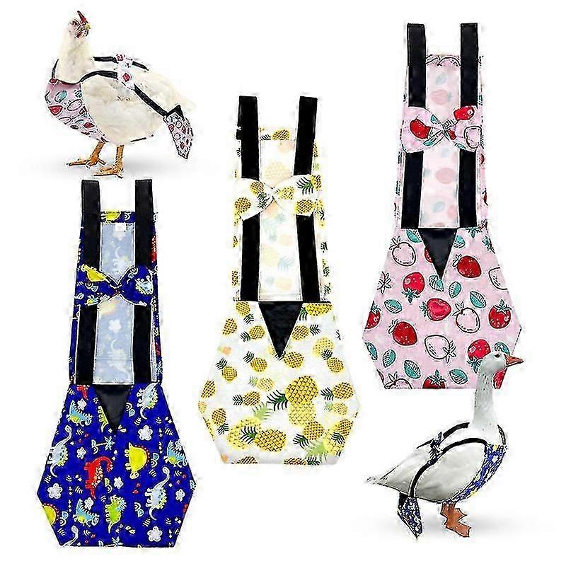 3 Pieces Chicken Diapers Pet Duck Diapers Reusable Chicken Diapers