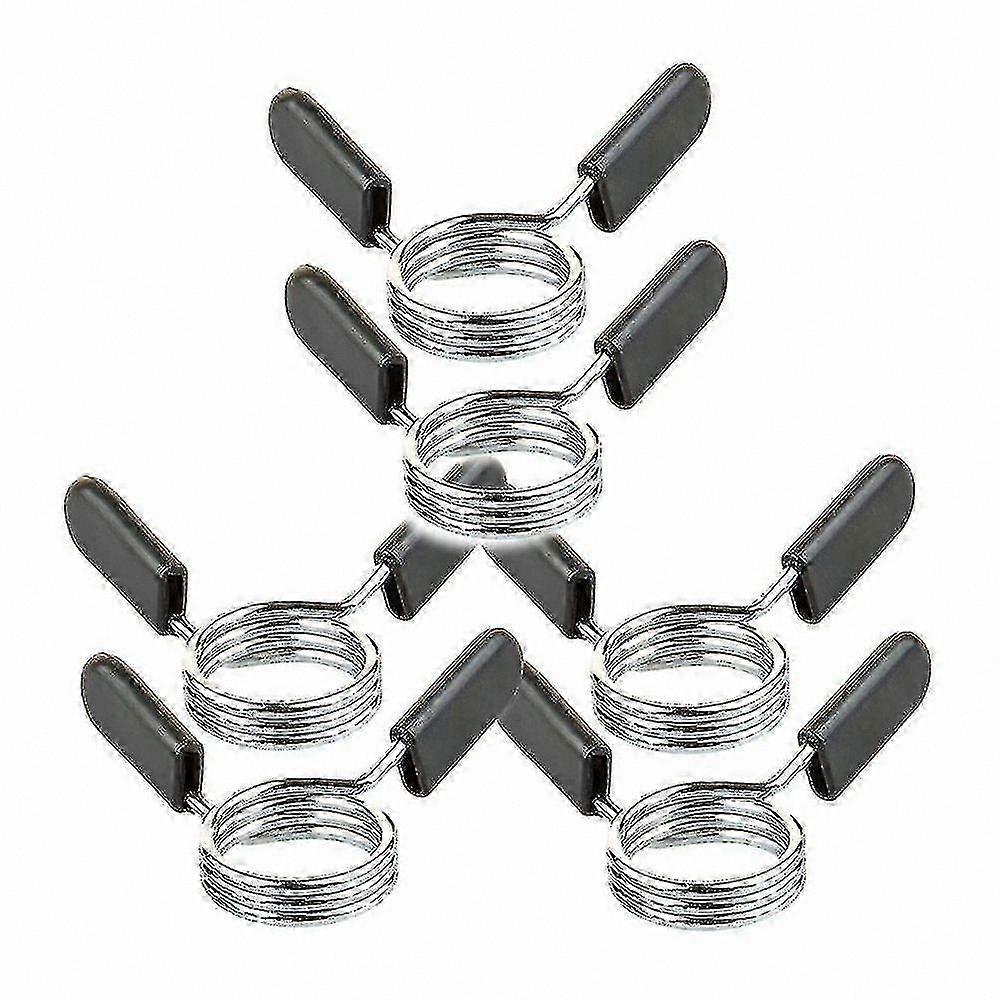 6-Pack Dumbbell Bar Spring Clips, 30mm Gym Equipment Attachment for Weightlifting