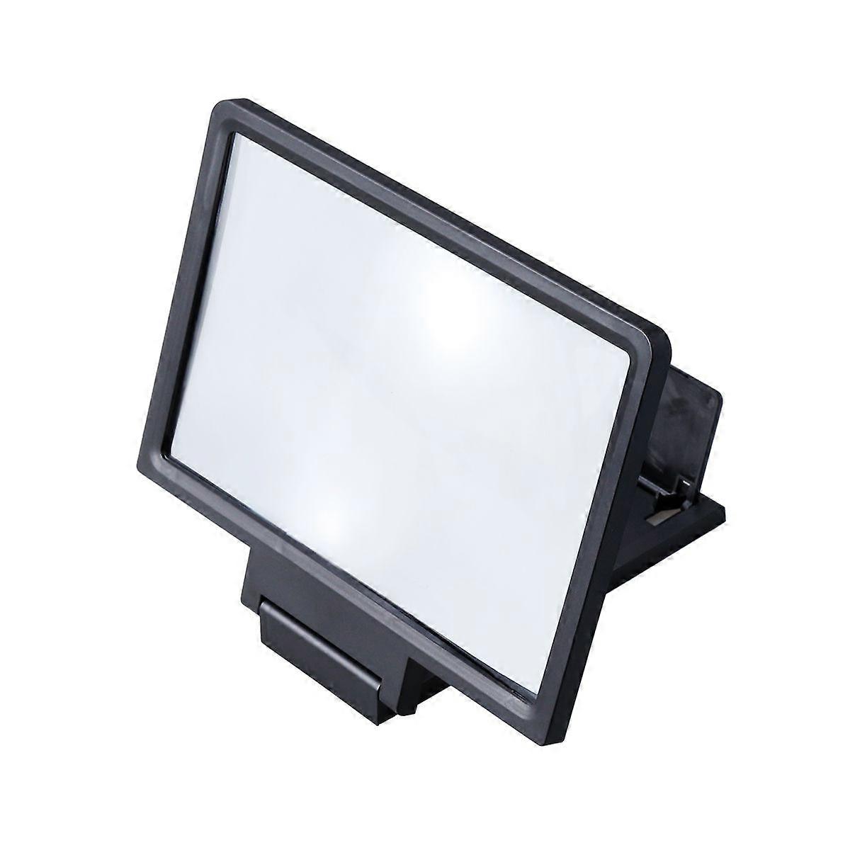 Universal Screen Magnifier Cell Phone Movie Video Amplifier with Foldable Holder Stand (Black)