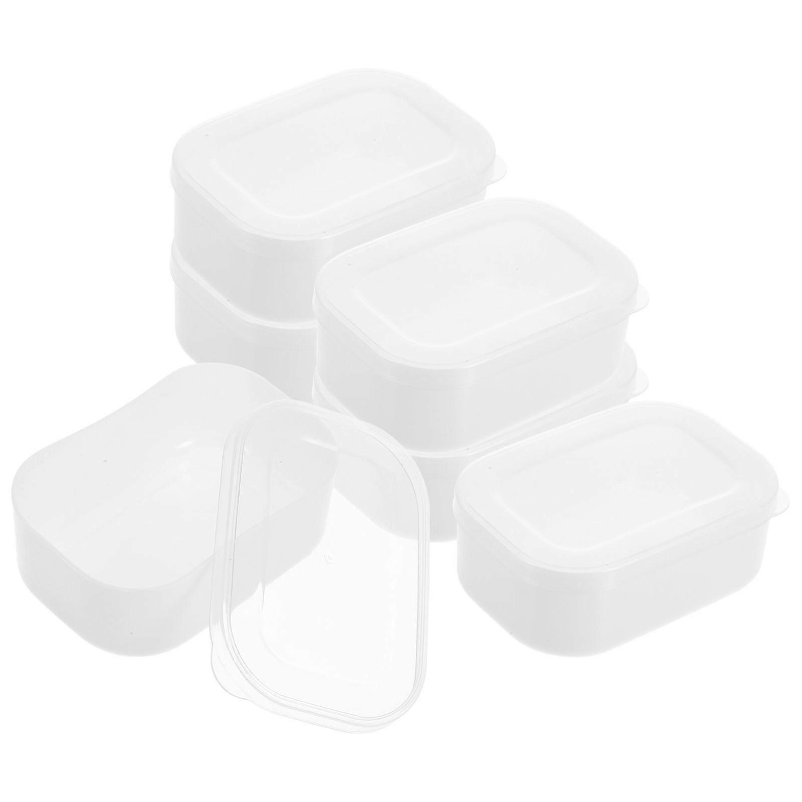 6pcs Household Freezer Rice Boxes Multi-function Rice Boxes Convenient Rice Container 280ml Freezer Boxes Portable Food Boxes