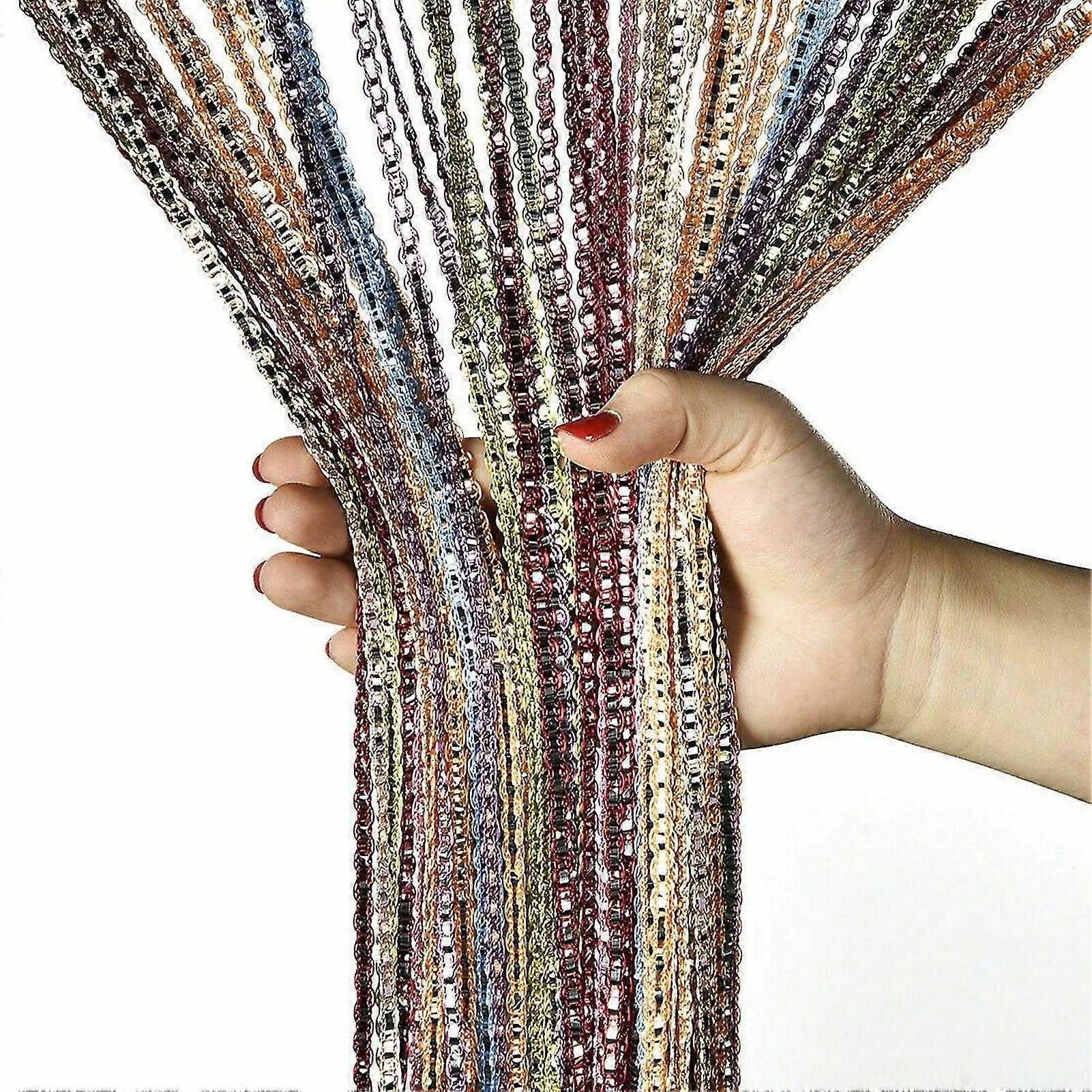 Tassel door curtain for room divider and window decoration