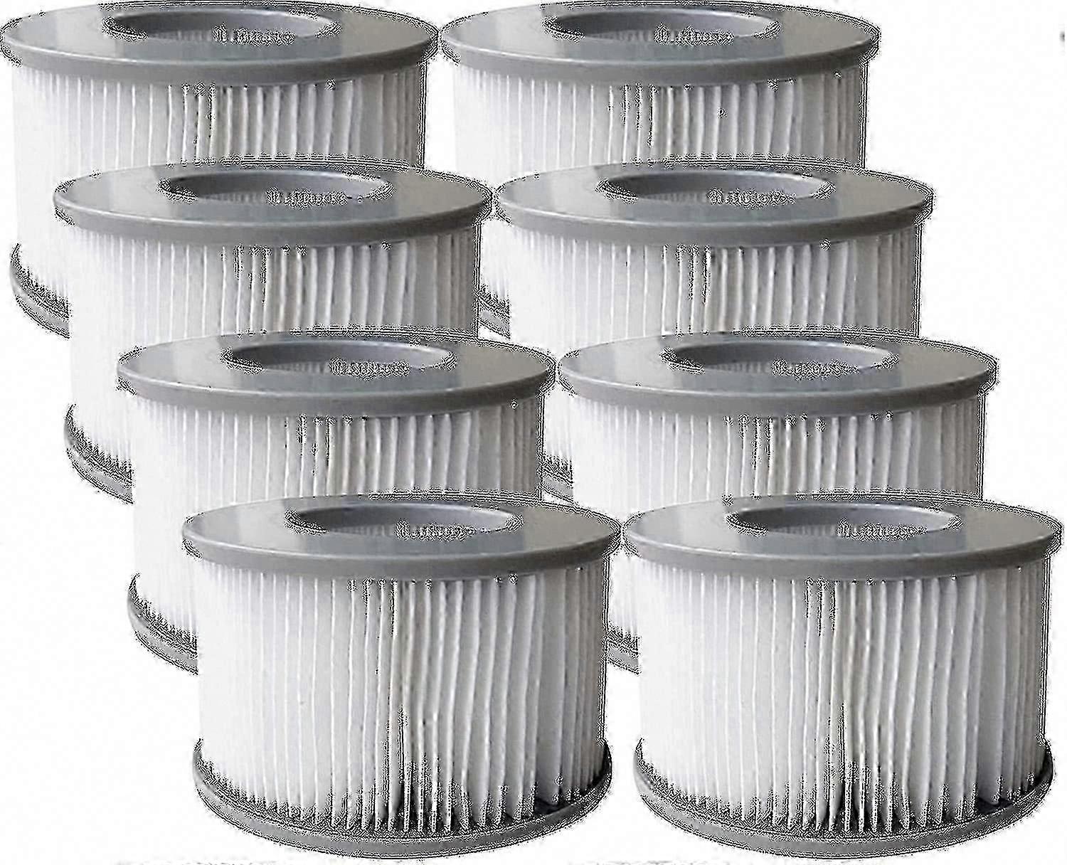 8 Pack Replacement Filter Cartridges for Inflatable Pools & Hot Tubs