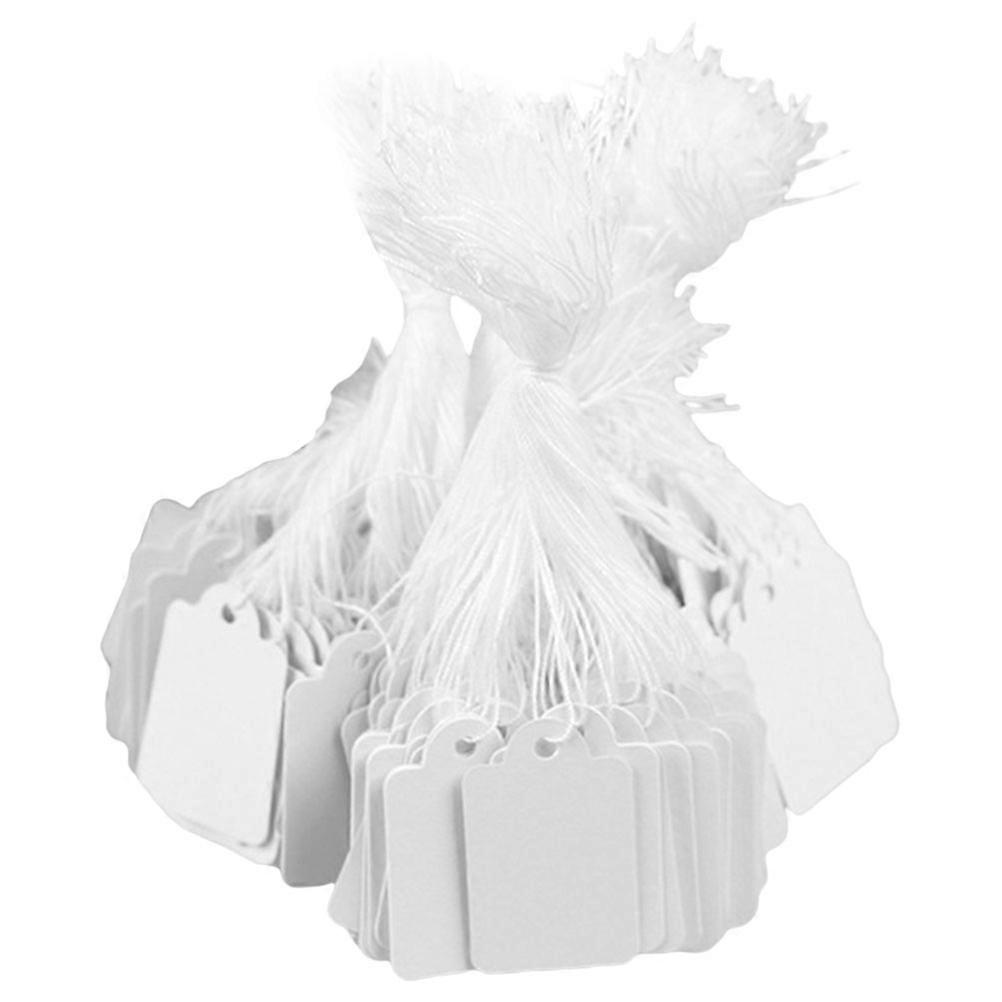 Jewelry Price Tags Blank Price Tags For Retailers 4.8X3CM White Rectangle Style For Information Displaying 2500 Sheets