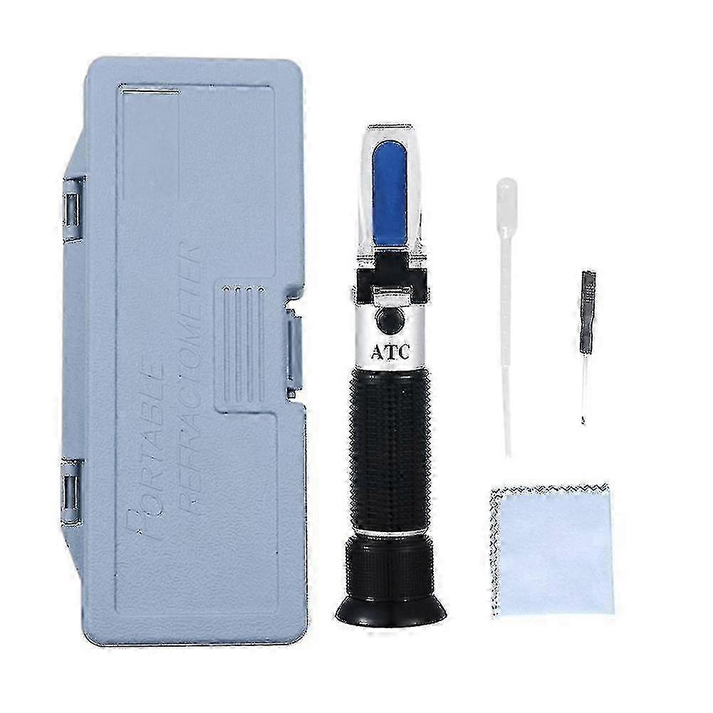Portable alcohol meter for brewing - 0-80% refractometer with automatic temperature adjustment