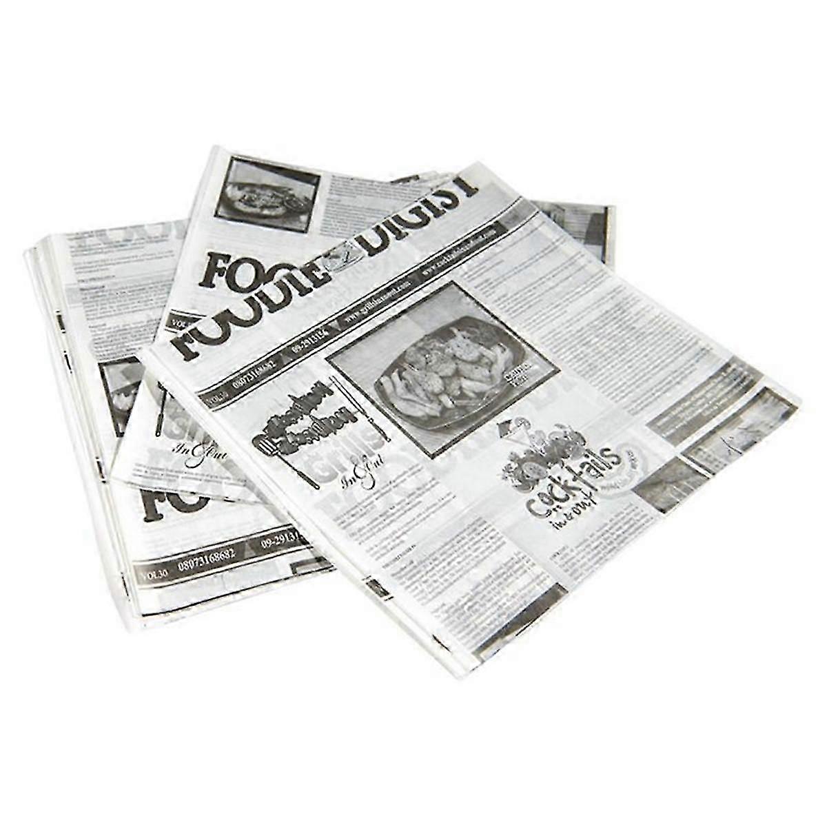 Baking paper for bread and hot dogs - 100pcs absorbent tray liners