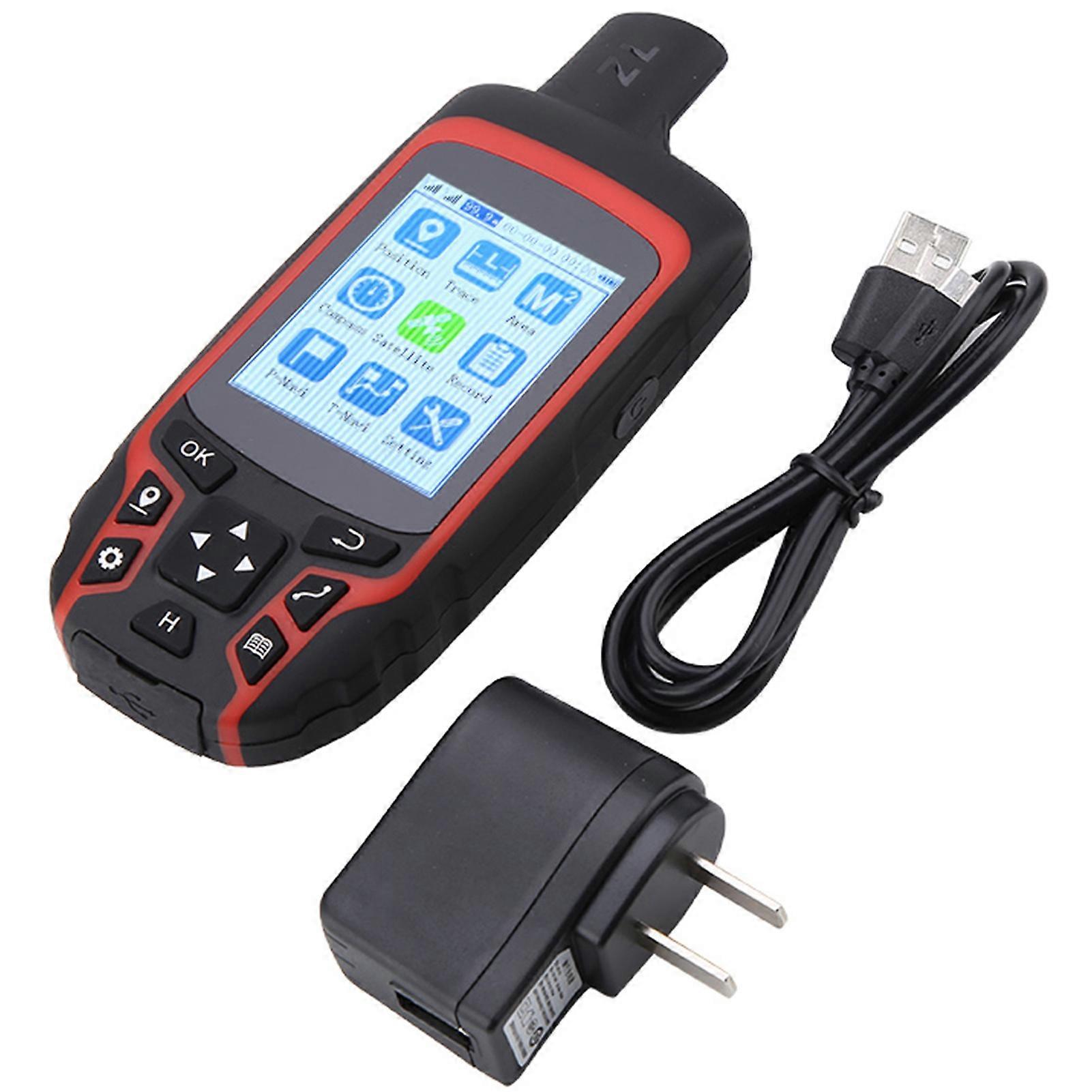 A6 Handheld GPS Navigation Compass Outdoor Tracker, USB Rechargeable Portable Location Finder for Hiking Camping Hunting