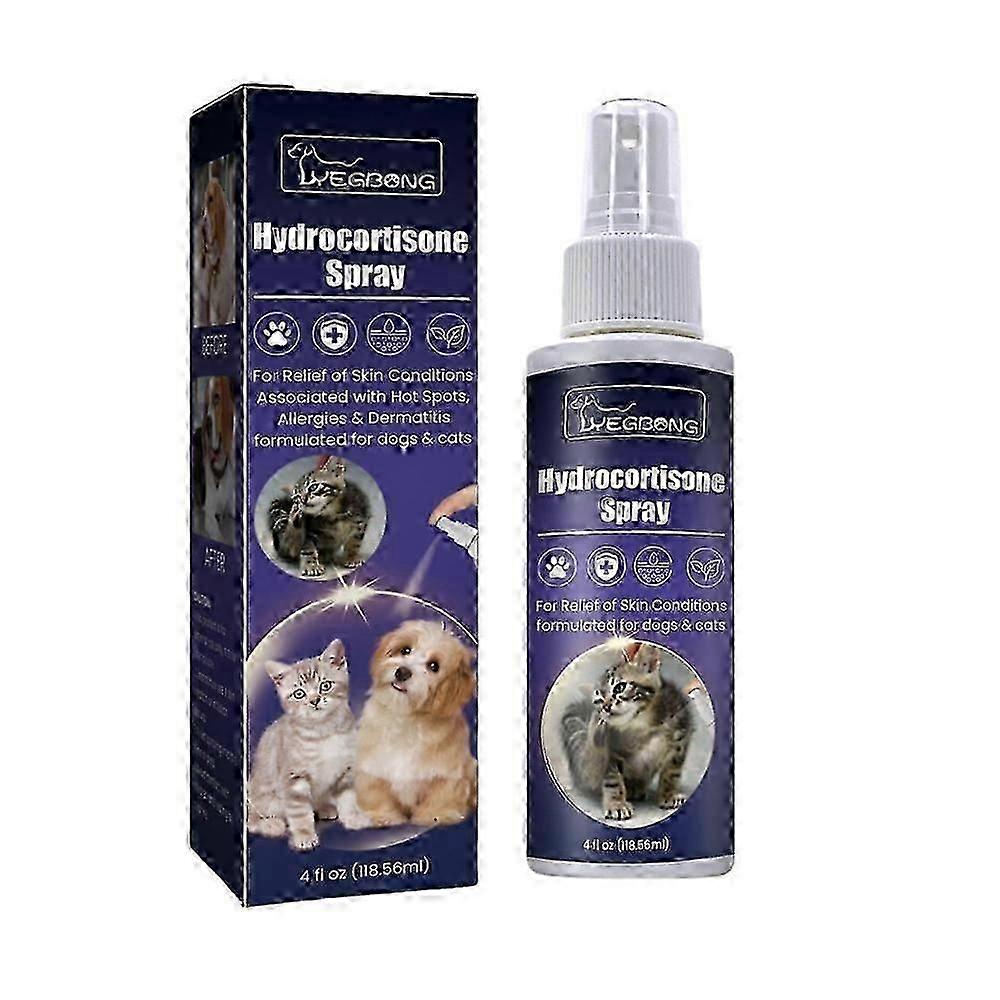 Spray d'hydrocortisone, spray anti-démangeaisons, traitement des points chauds pour chiens et chats