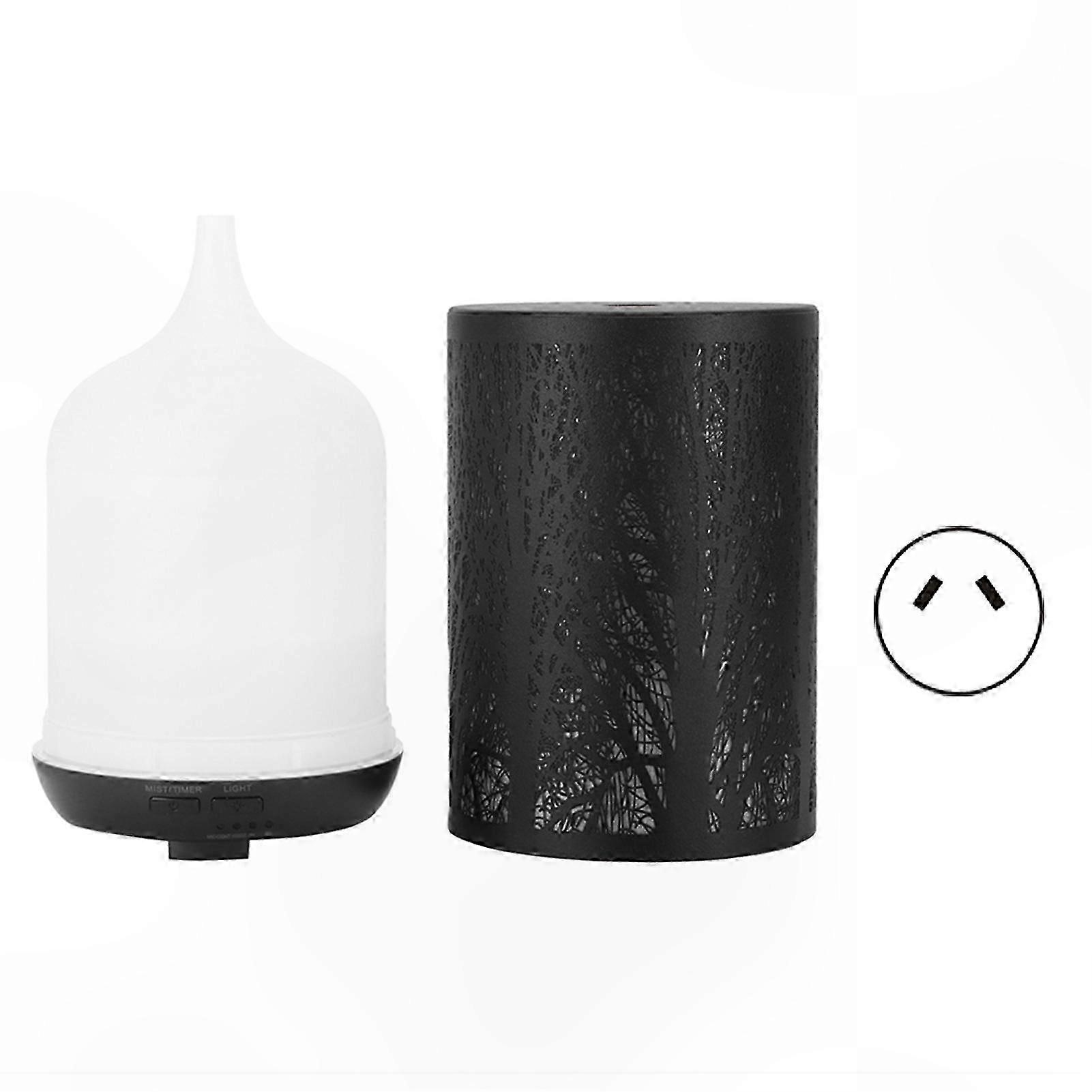 300ml Aroma Diffuser with Night Light and Humidifier Function, 2-in-1 Essential Oil Diffuser for Home and Office Use, Black