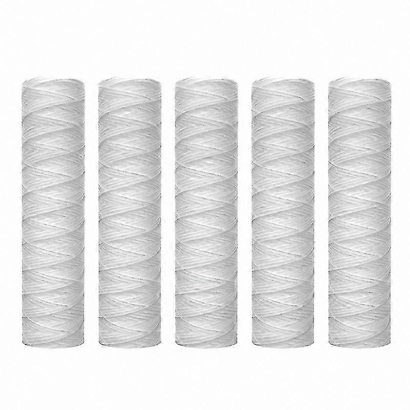 10 Inch x 2.5 Inch String Wound Water Filter Cartridge for Sediment Filtration, Universal Fit Replacement