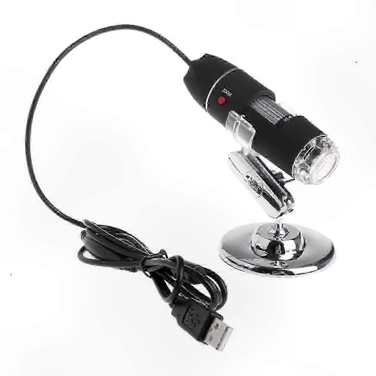 Accessory Kit for 1600X 2MP Zoom Microscope with 8 LED USB Digital Handheld Magnifier Camera and Microscope Slides, Ideal for Various Brands