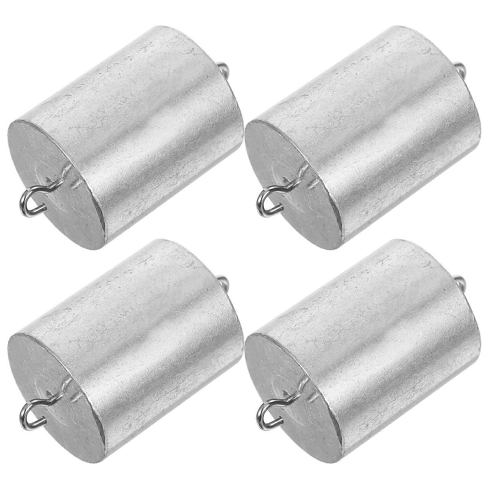 4pcs Iron Calibration Mass Weights with Double Hooks for Laboratory Physics School Experiments – Durable Hanging Slotted Weights Set for Accurate