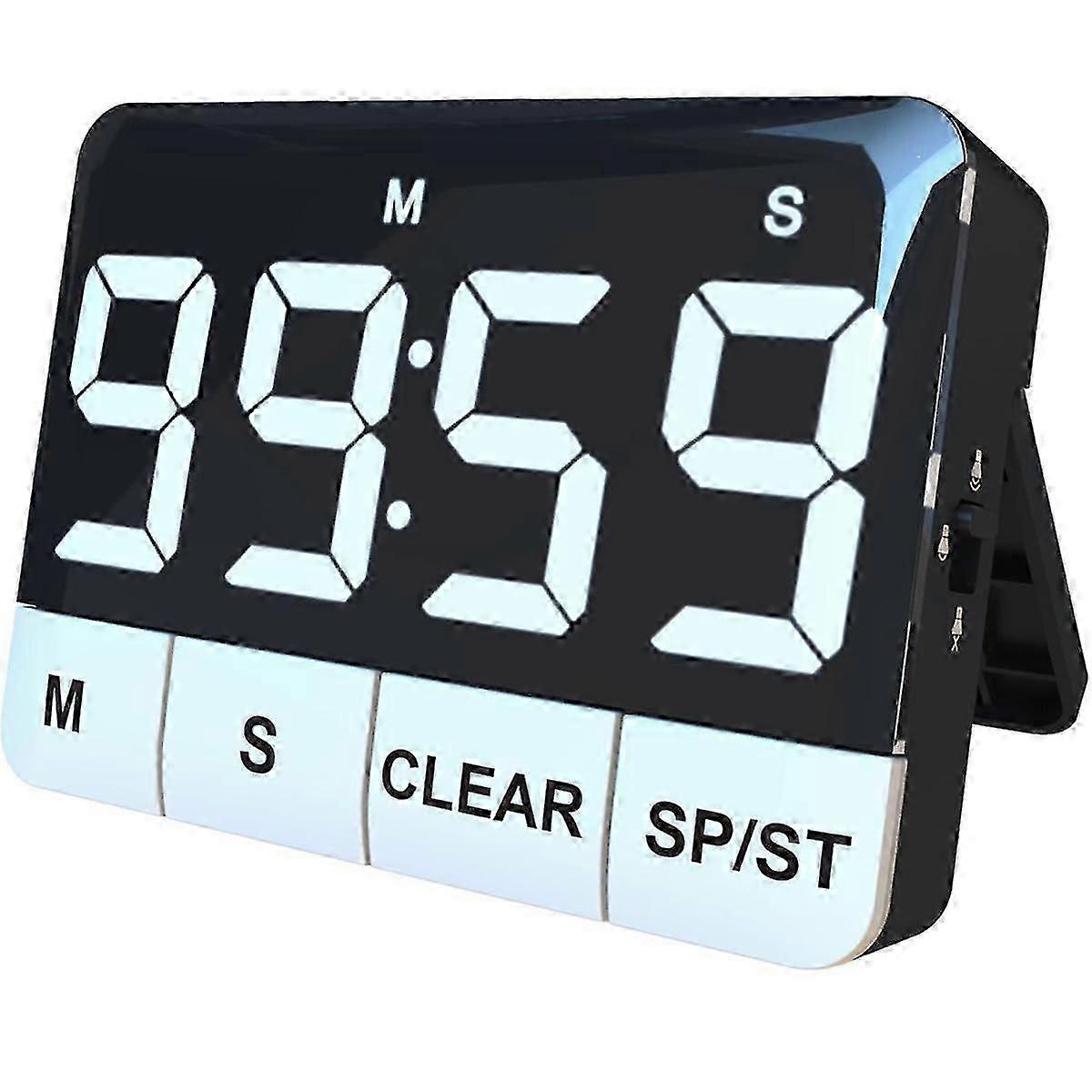 Kitchen Timer, 120db Loud Digital Kitchen Timer Countdown With Led Display, Count Up Countdown Magnetic Countup Timer